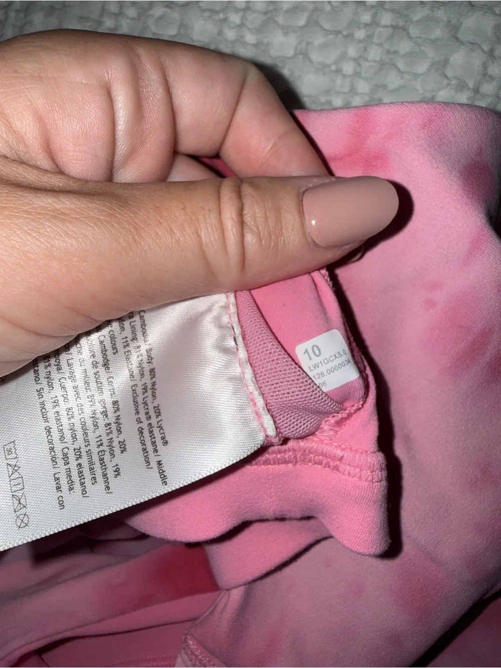 lululemon athletica Pink Tie-Dye Align Tank Size 10 NWOT